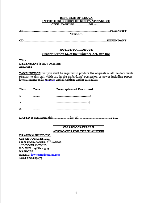notice-to-produce-documents-in-possession-of-defendant