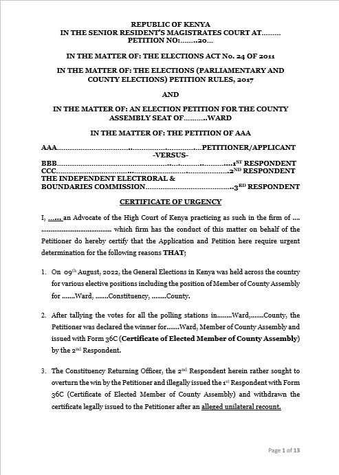 election-petition-for-member-of-county-assembly